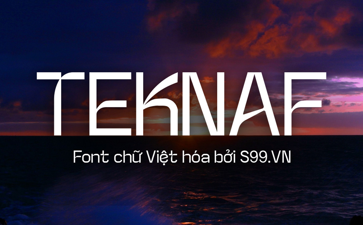 Font chữ TH Teknaf sans-serif hiện đại, tối giản và mạnh mẽ - Font Việt hóa